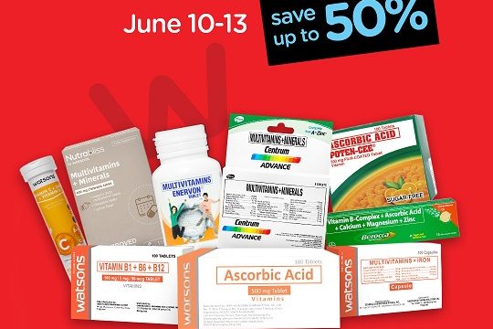 Drop everything else because the Watsons Vitamins Super Saver Sale is back